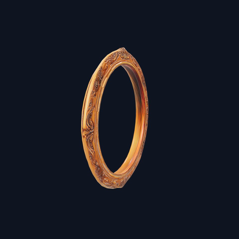 Ornate Gold Mirror model pack